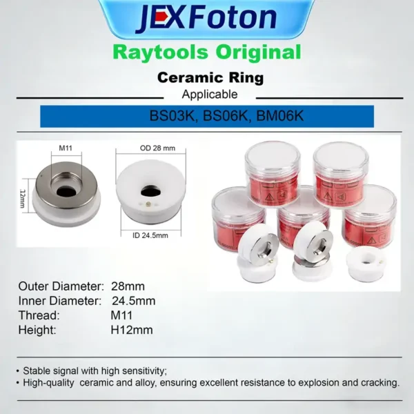 Raytool Laser head Ceramic Rings，D28-M11,D32-M14,D41-M11; - Image 3