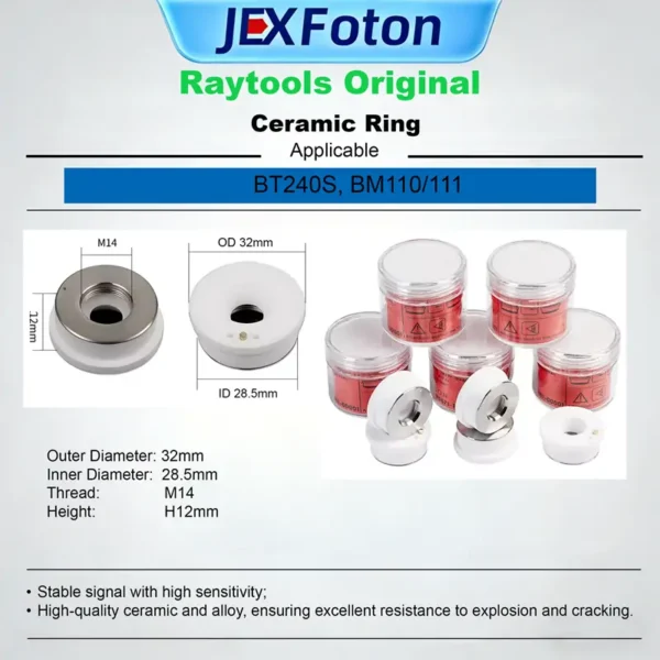 Raytool Laser head Ceramic Rings，D28-M11,D32-M14,D41-M11; - Image 4