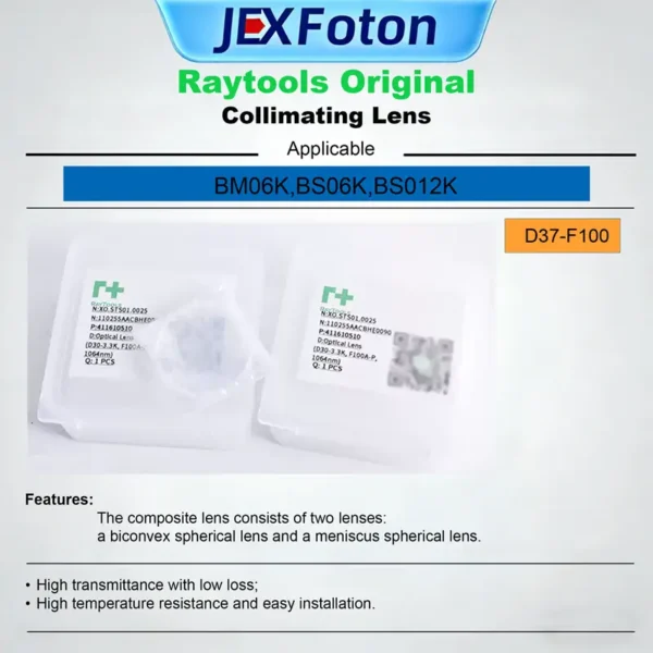Raytools Collimating Lenses(D30-F37,D30-F100,D37-100) - Image 4